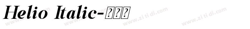 Helio Italic字体转换